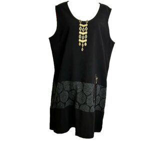Grande Madame Sleeveless Midi Shift Dress